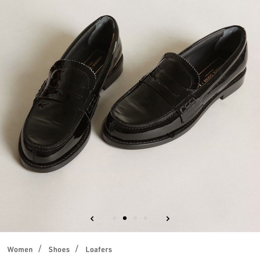 Black Leather Loafers